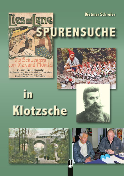 Titelseite des Buches „Spurensuche in Klotzsche“ von Dietmar Schreier, Hille Verlag, Dresden